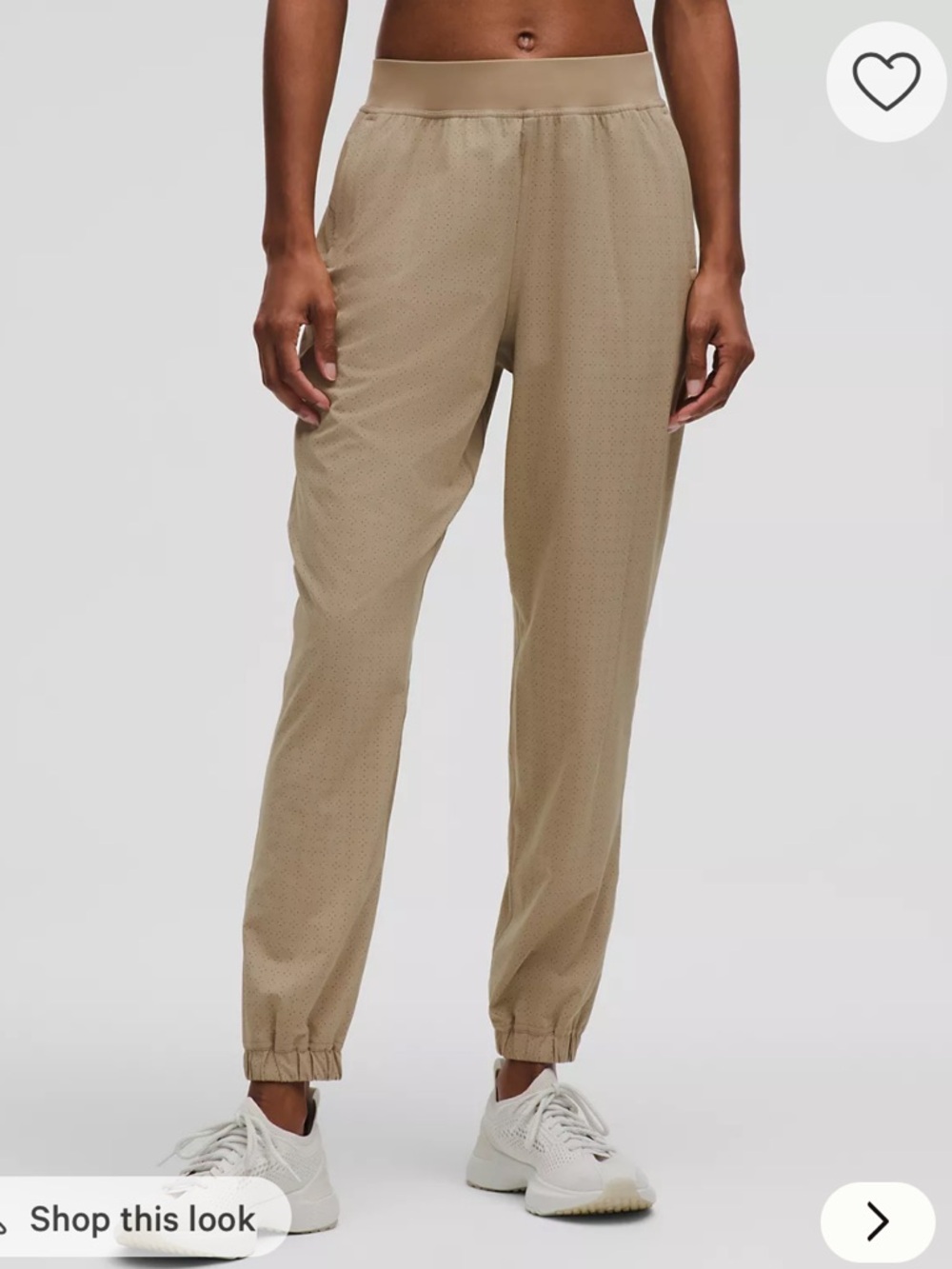 lululemon athletica Beige Track Joggers